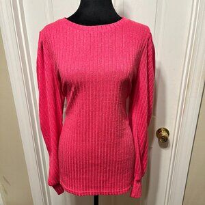 Women's ribbed longsleeve sweater
